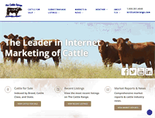 Tablet Screenshot of cattlerange.com